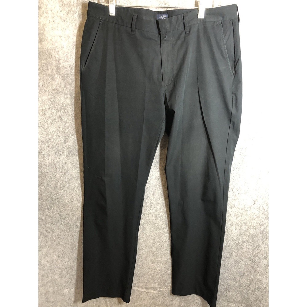 J. Crew Pants 34x32 Black Flex Chino Thompson Casual Preppy